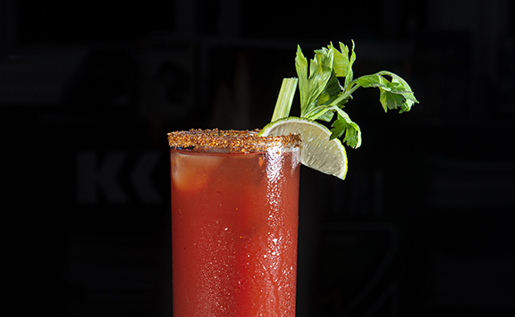 Bloody Caesar cocktail drink recipe made from MOONDANCE Whiskey, premium clear corn spirit